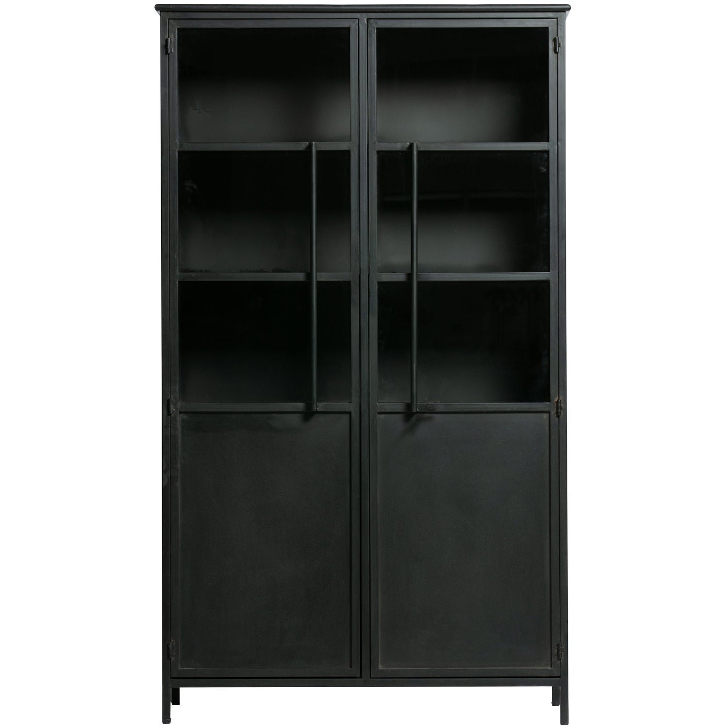 Vitrinekast Exhibit 170 x 99cm - Zwart - Afbeelding 3