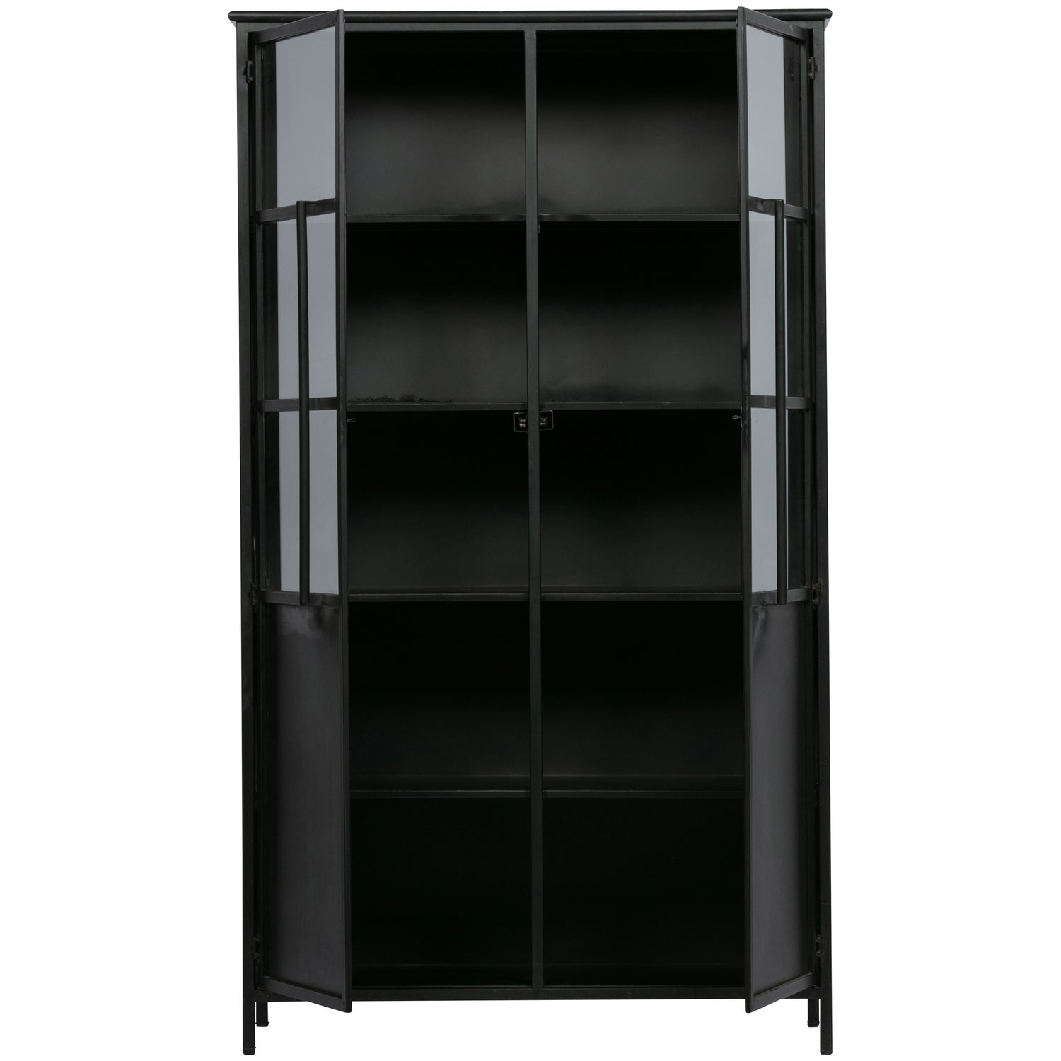 Vitrinekast Exhibit 170 x 99cm - Zwart - Afbeelding 4