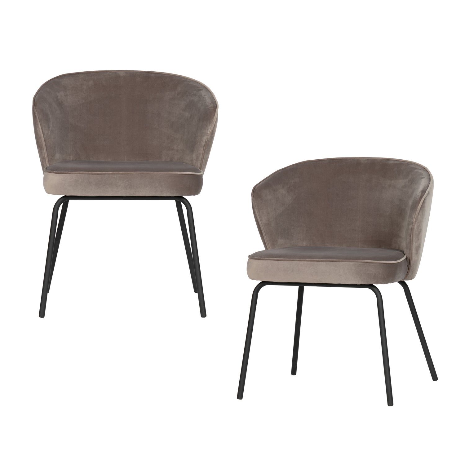 Eetkamerstoel Admit - Velvet Khaki - Afbeelding 10