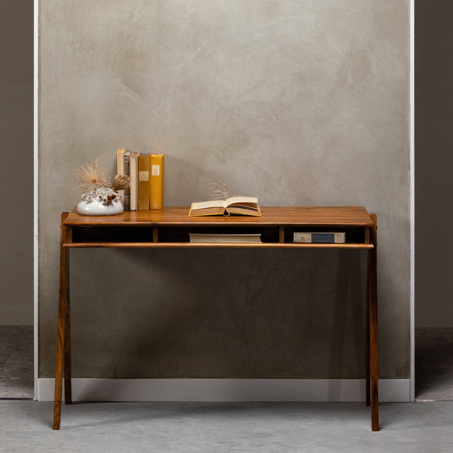Bureau Compartment Acaciahout - Bruin - Afbeelding 7