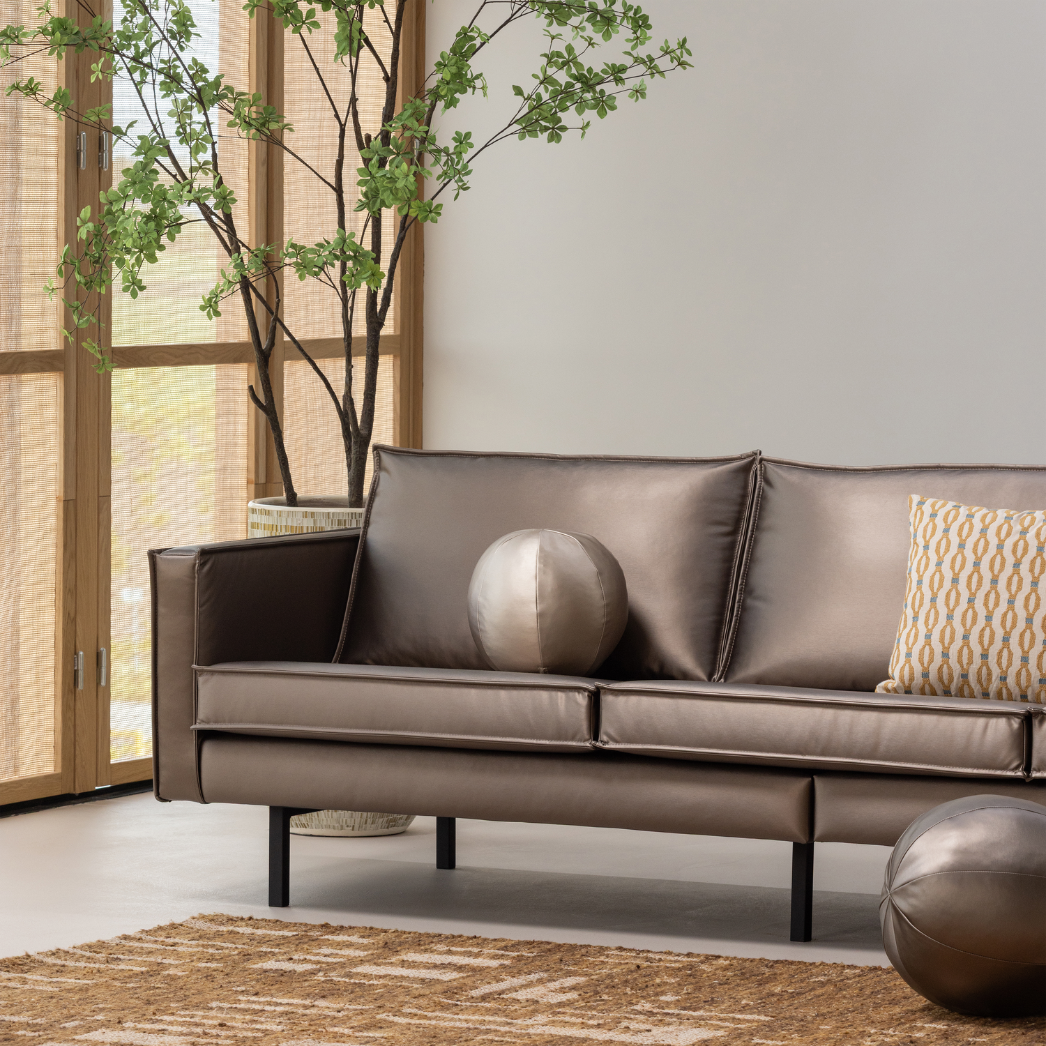 Kussen Rodeo BAL Klein Metallic - Naturel - Afbeelding 3