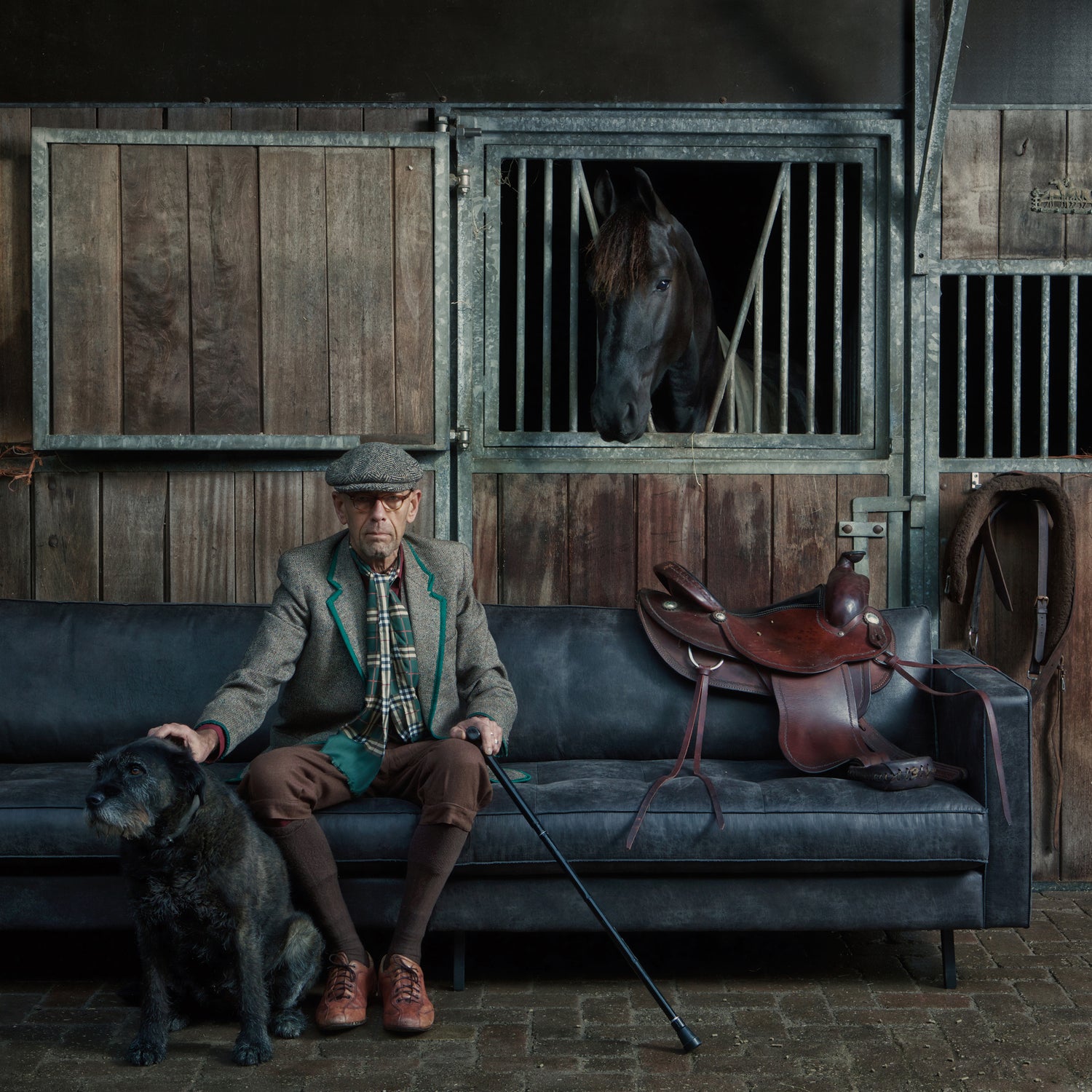 Rodeo classic bank 3-zits zwart - Afbeelding 7