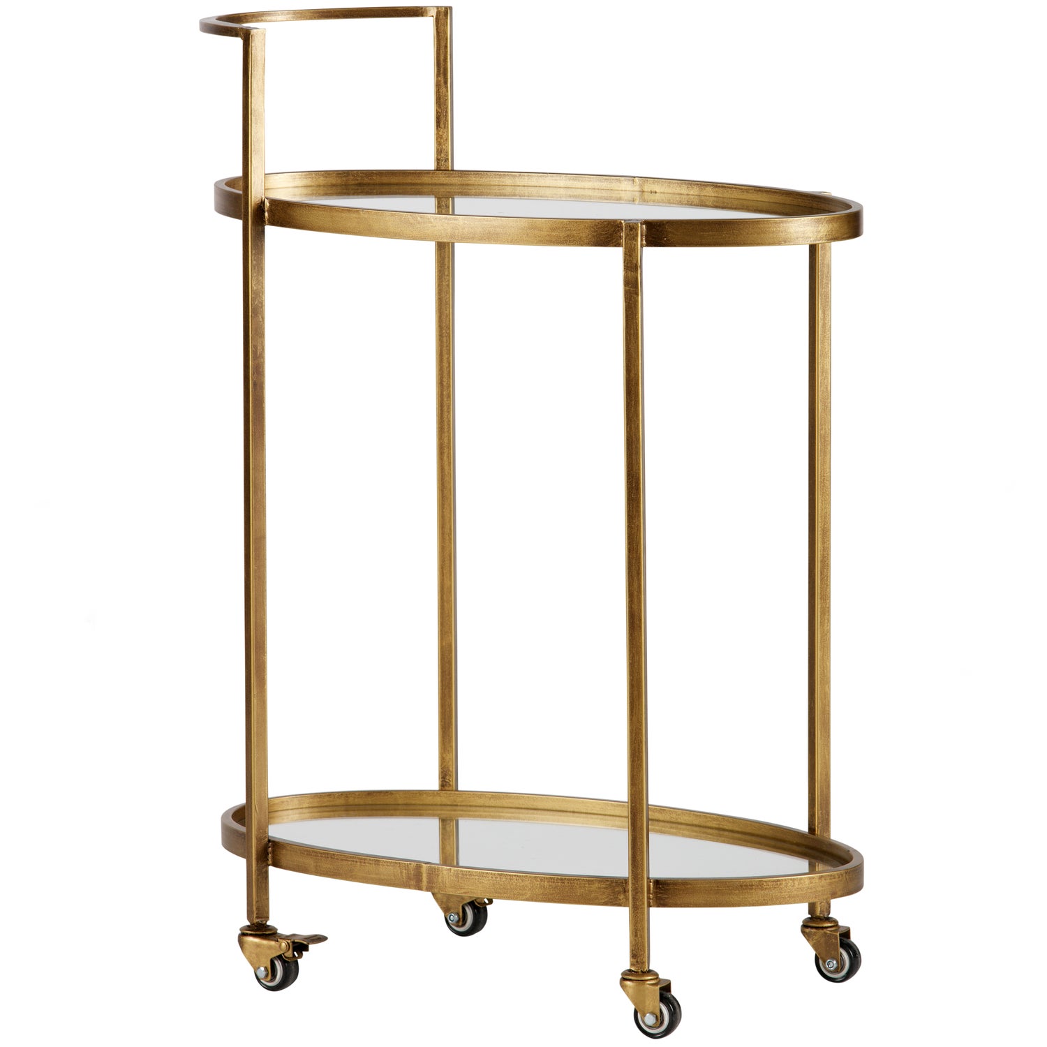 Trolley Push Metaal Antique - Brass