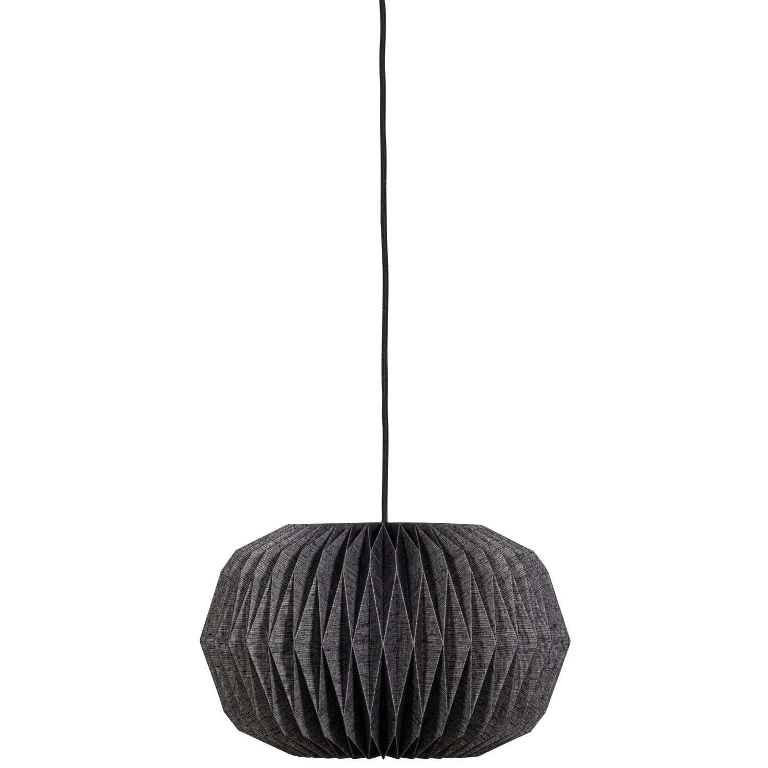 Hanglamp Globe Gevouwen papier - Zwart - Afbeelding 4