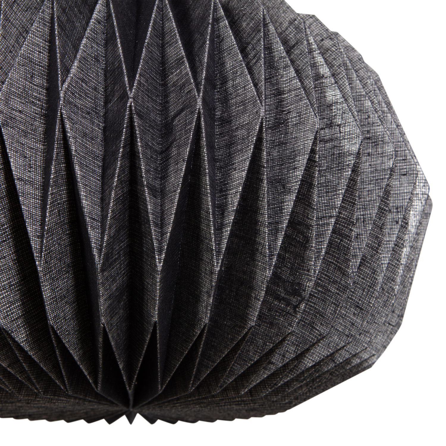 Hanglamp Globe Gevouwen papier - Zwart - Afbeelding 7