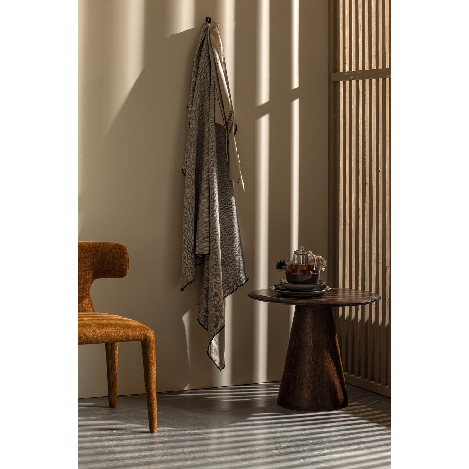 Plaid Unique Streep 130x170 cm - Zwart/wit - Afbeelding 7