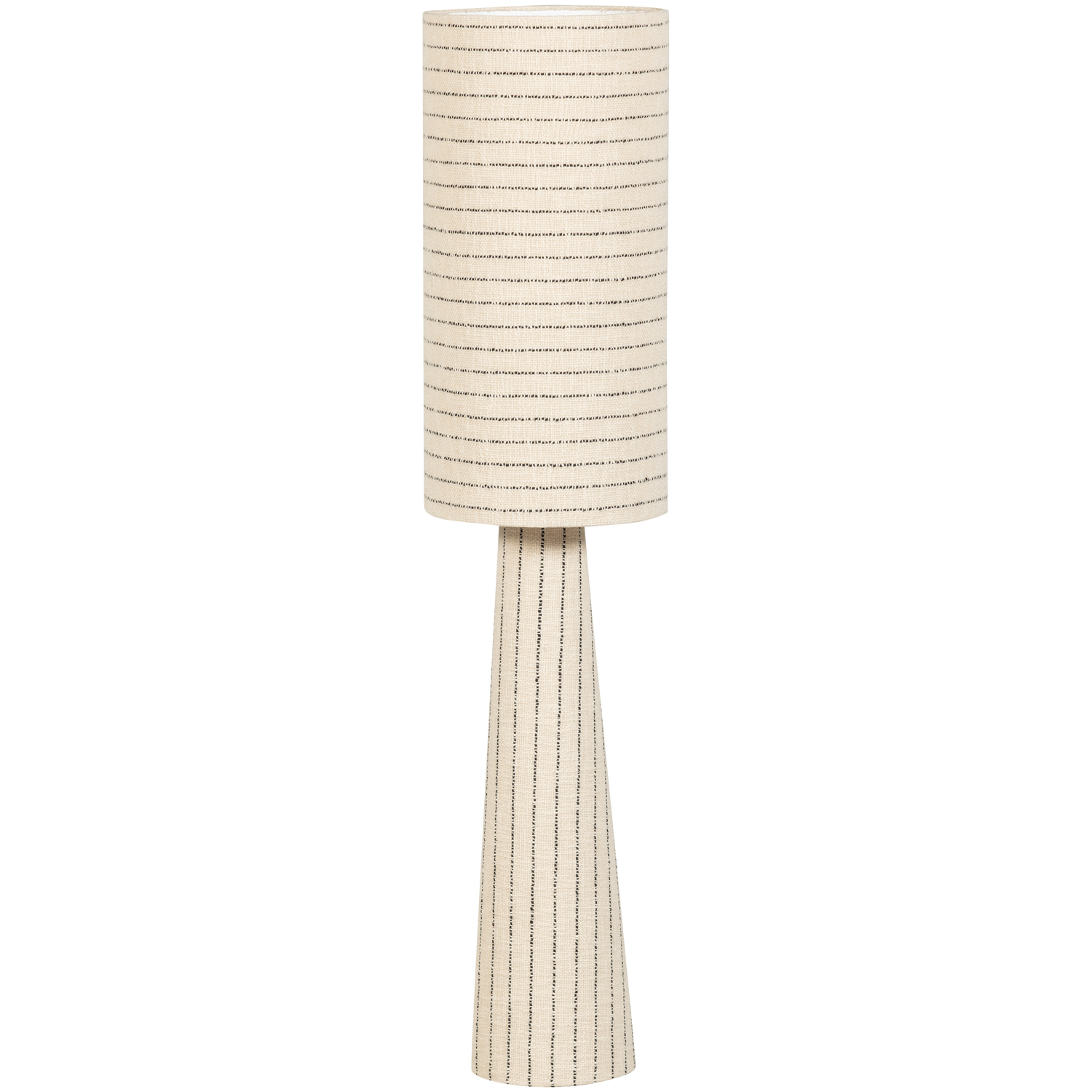 Vloerlamp Loft Bouclé met dessin, 130cm - Naturel/Strepen
