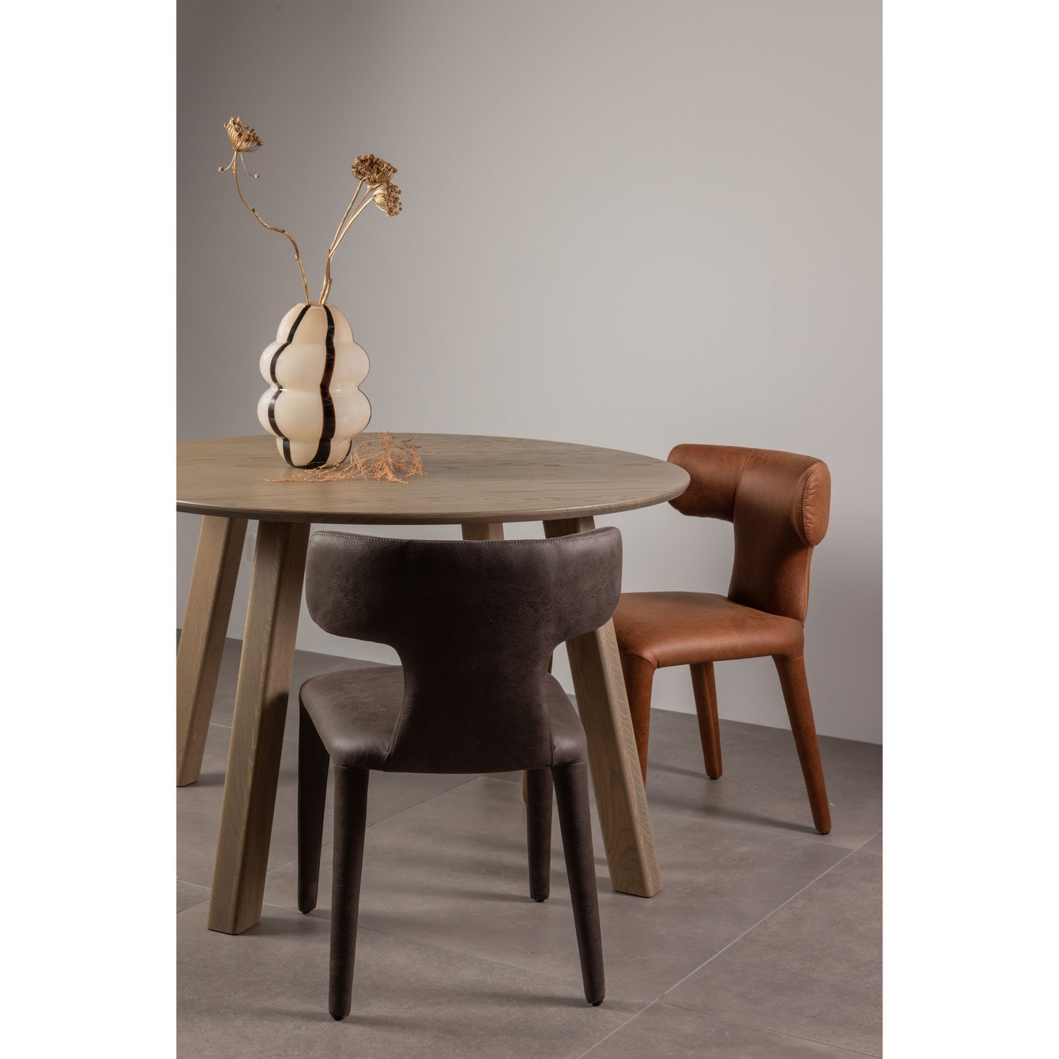 Eetkamerstoel Noble Lederlook - Cognac - Afbeelding 10
