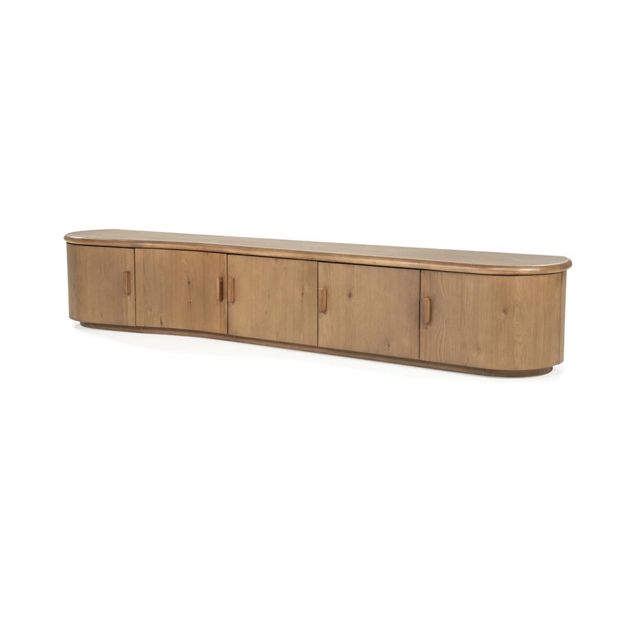 TV meubel Josh Eikenhout 240 cm - bruin - Afbeelding 23