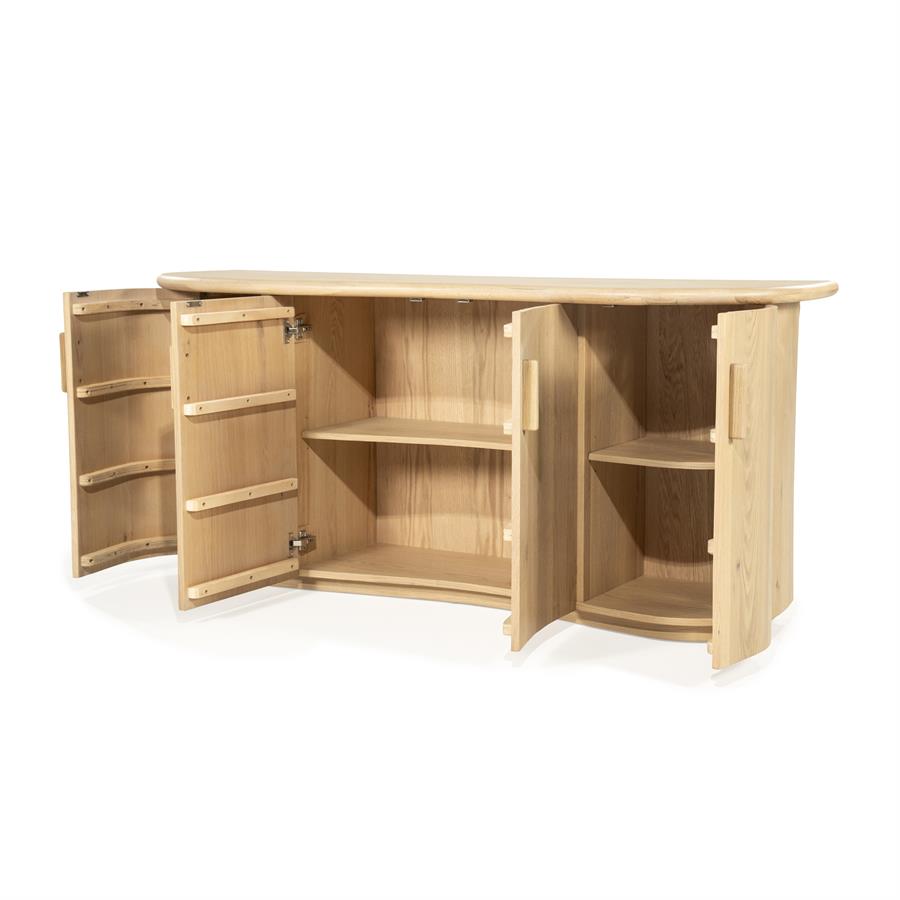 Dressoir Josh Eikenhout 180cm - Naturel - Afbeelding 25