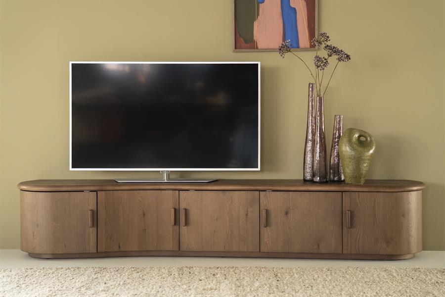 TV meubel Josh Eikenhout 240 cm - bruin - Afbeelding 27