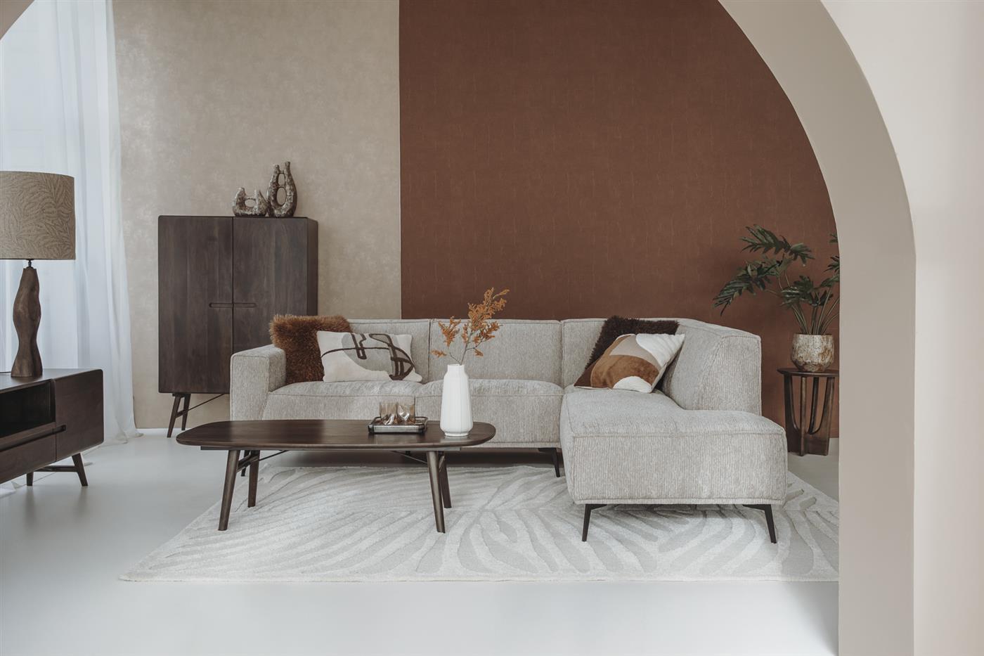 Deens Ovale Salontafel Aura Acaciahout, 140 x 70cm - Espresso - Afbeelding 4