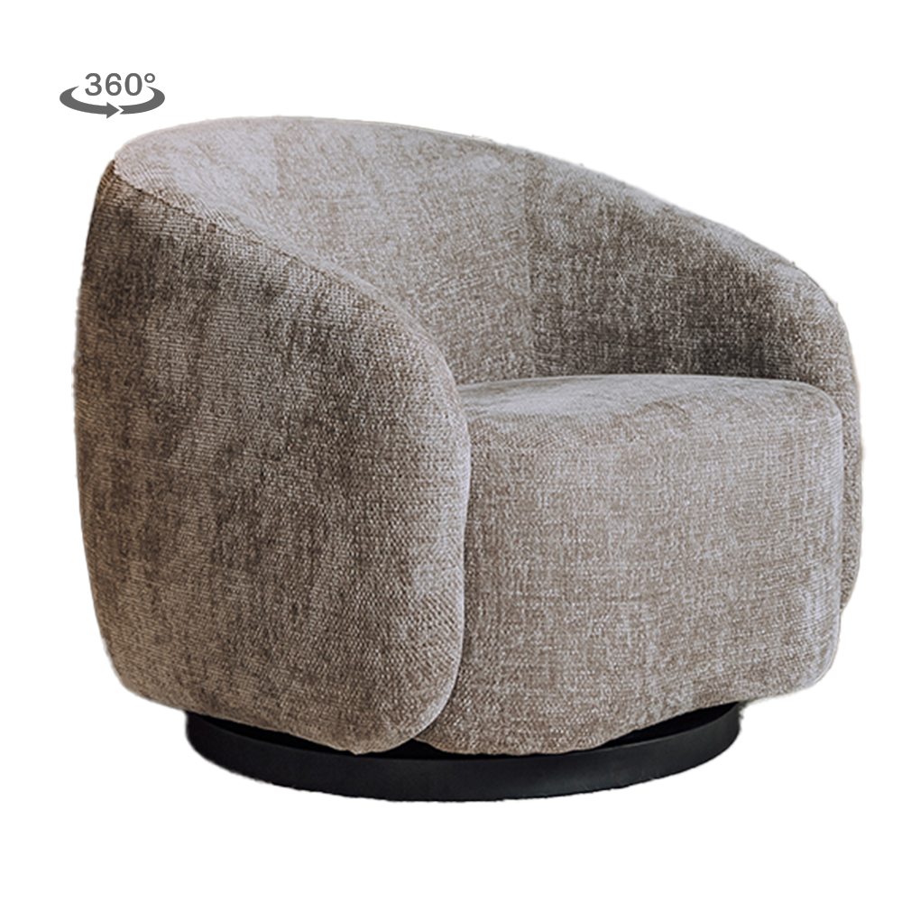 Draaibare Fauteuil Castro - Beige - Afbeelding 2
