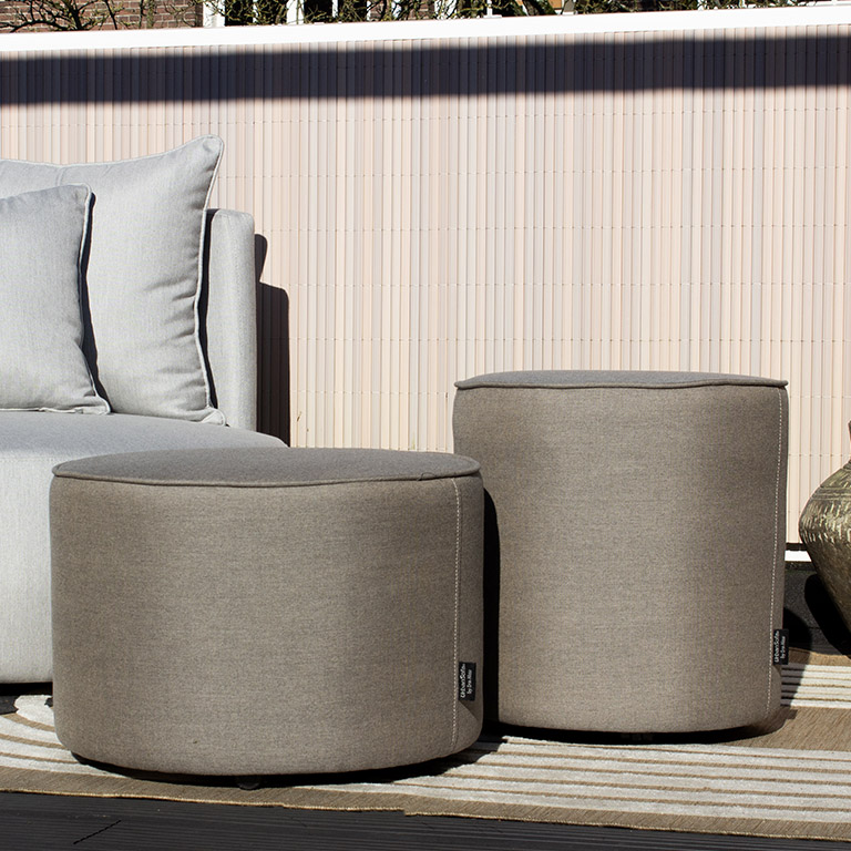 Outdoor Poef Bellagio Laag Ø57 cm - zelf samenstellen