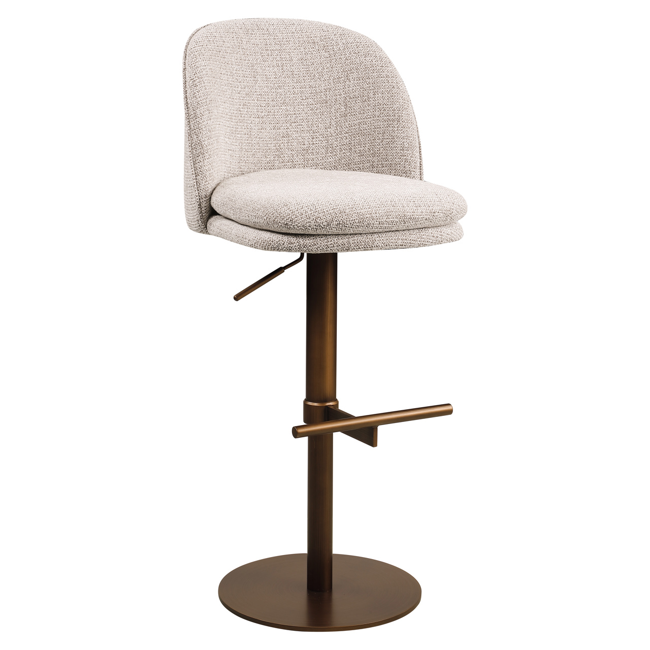 Draaibare Barstoel Vesper - mocca fancy (zitte 82 cm ) - Afbeelding 9