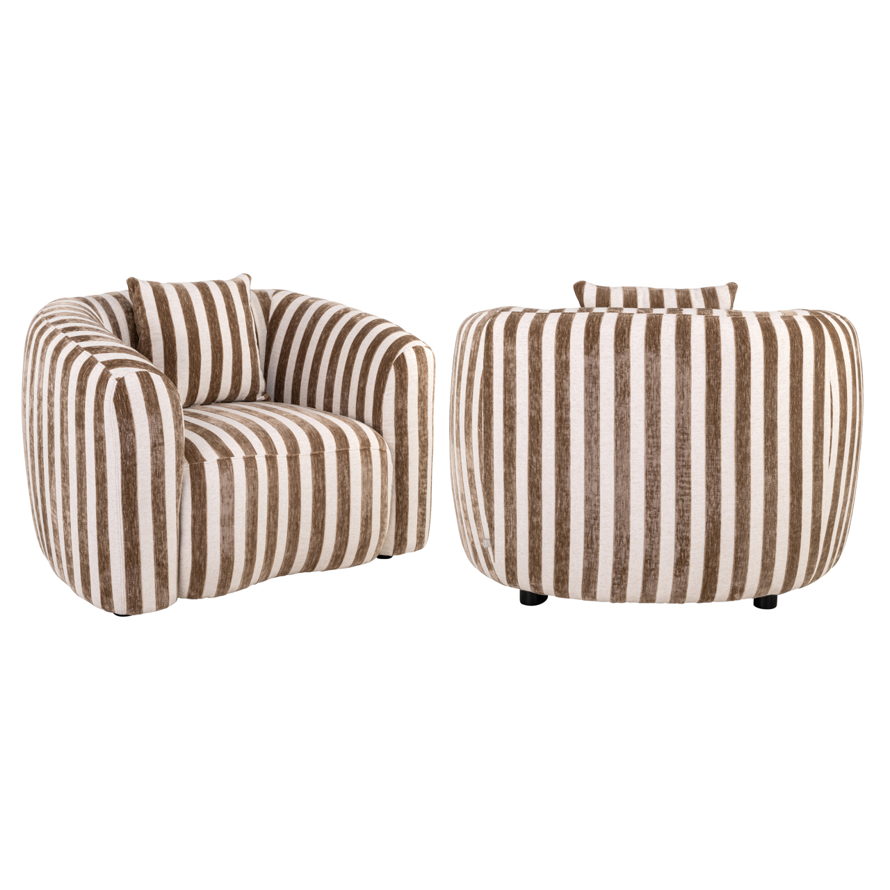 Fauteuil Luxandra - Zand Strepen - Afbeelding 3