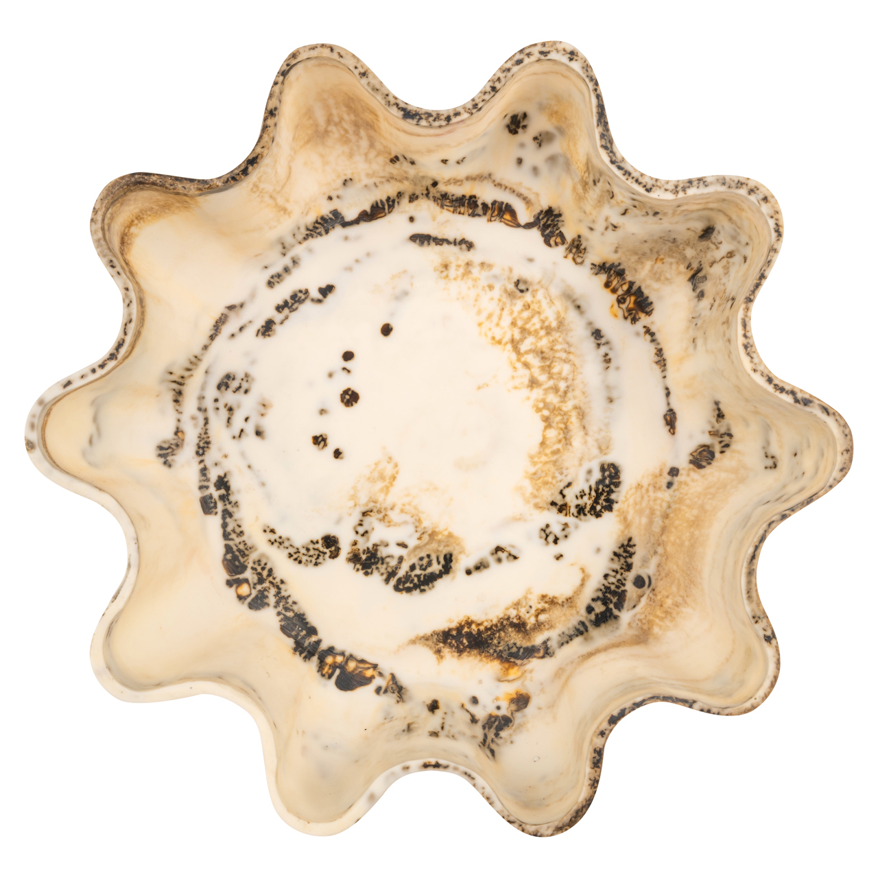 Schaal Lotus - Naturel 36cm - Afbeelding 4
