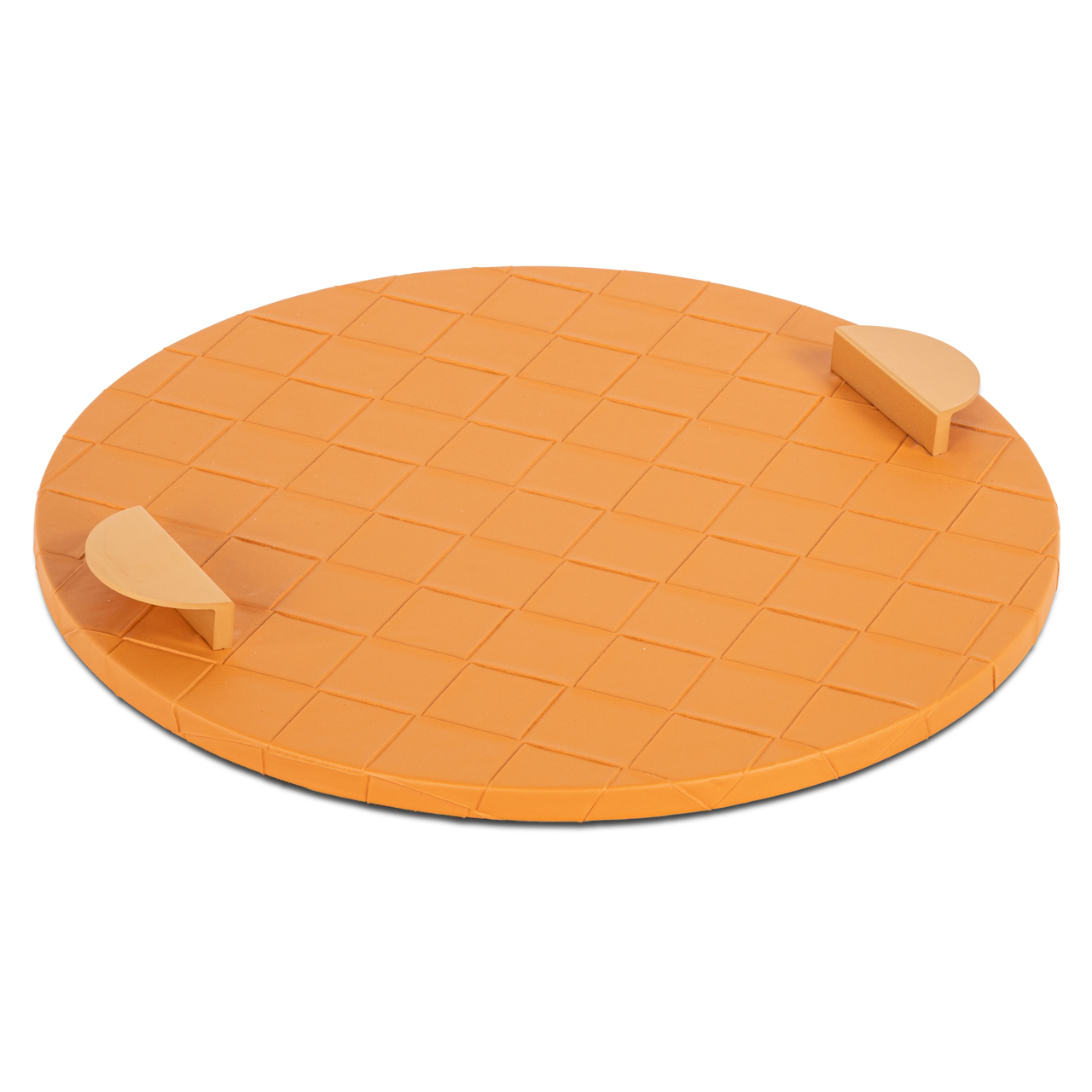 Dienblad Mavey Lederlook, kleur Oranje - Afbeelding 5
