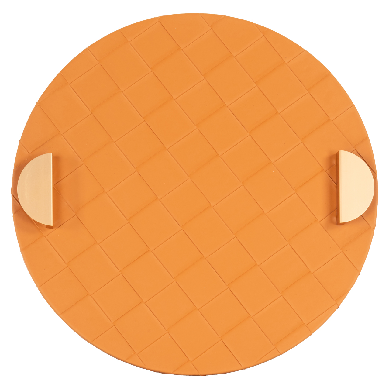 Dienblad Mavey Lederlook, kleur Oranje - Afbeelding 6