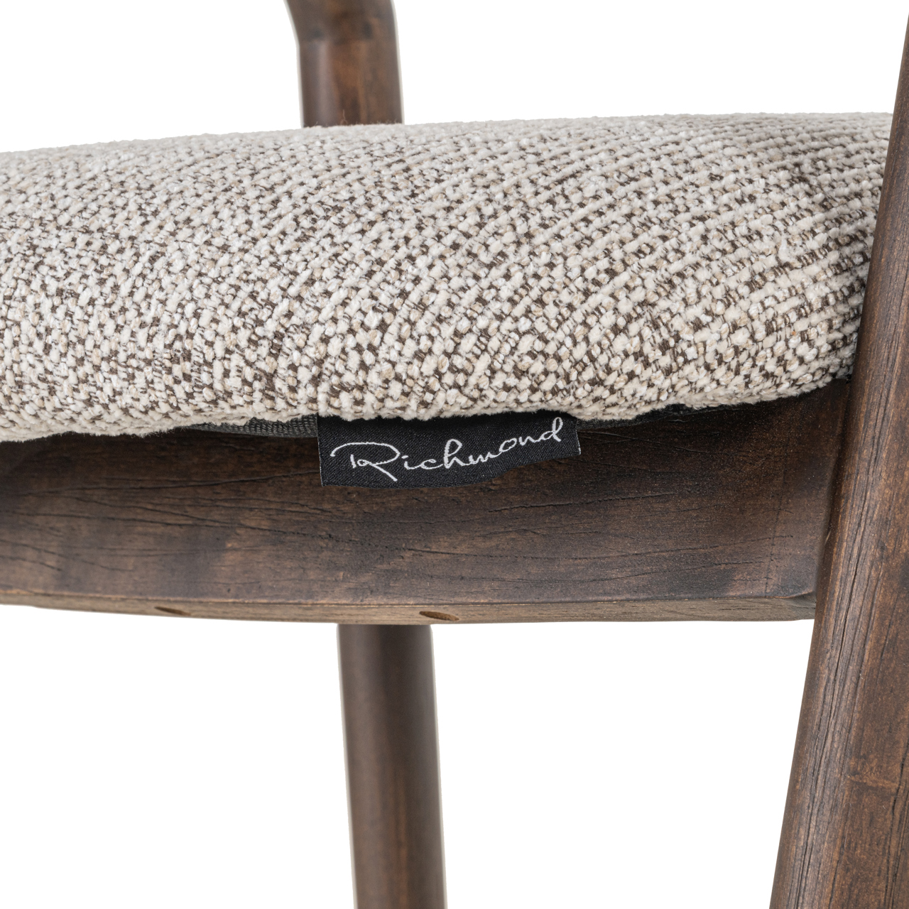 Barstoel Mihara Geweven stof en hout Mocca (zitte (70 cm )) - Afbeelding 5