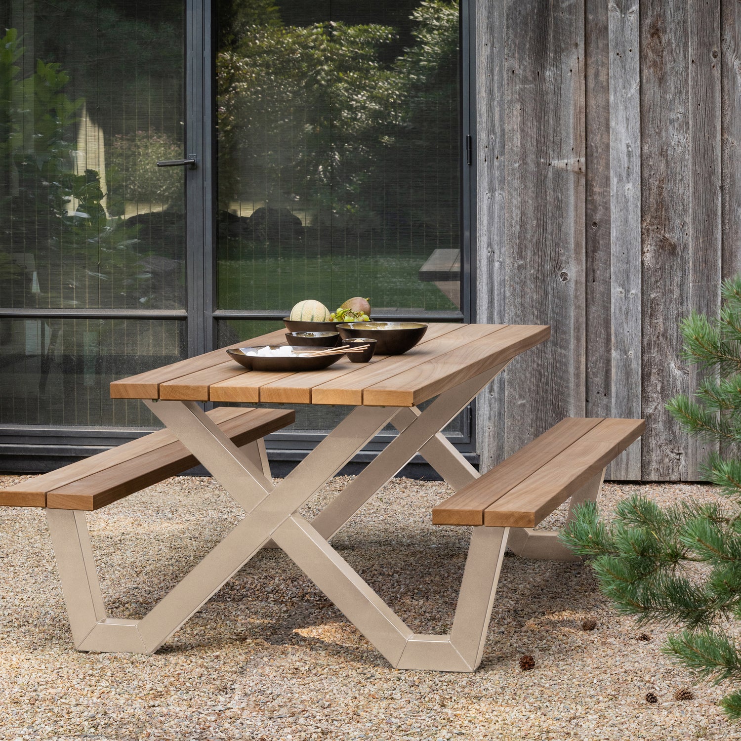 Picknicktafel Tablo 206 x 145cm, kleur Zand - Afbeelding 3