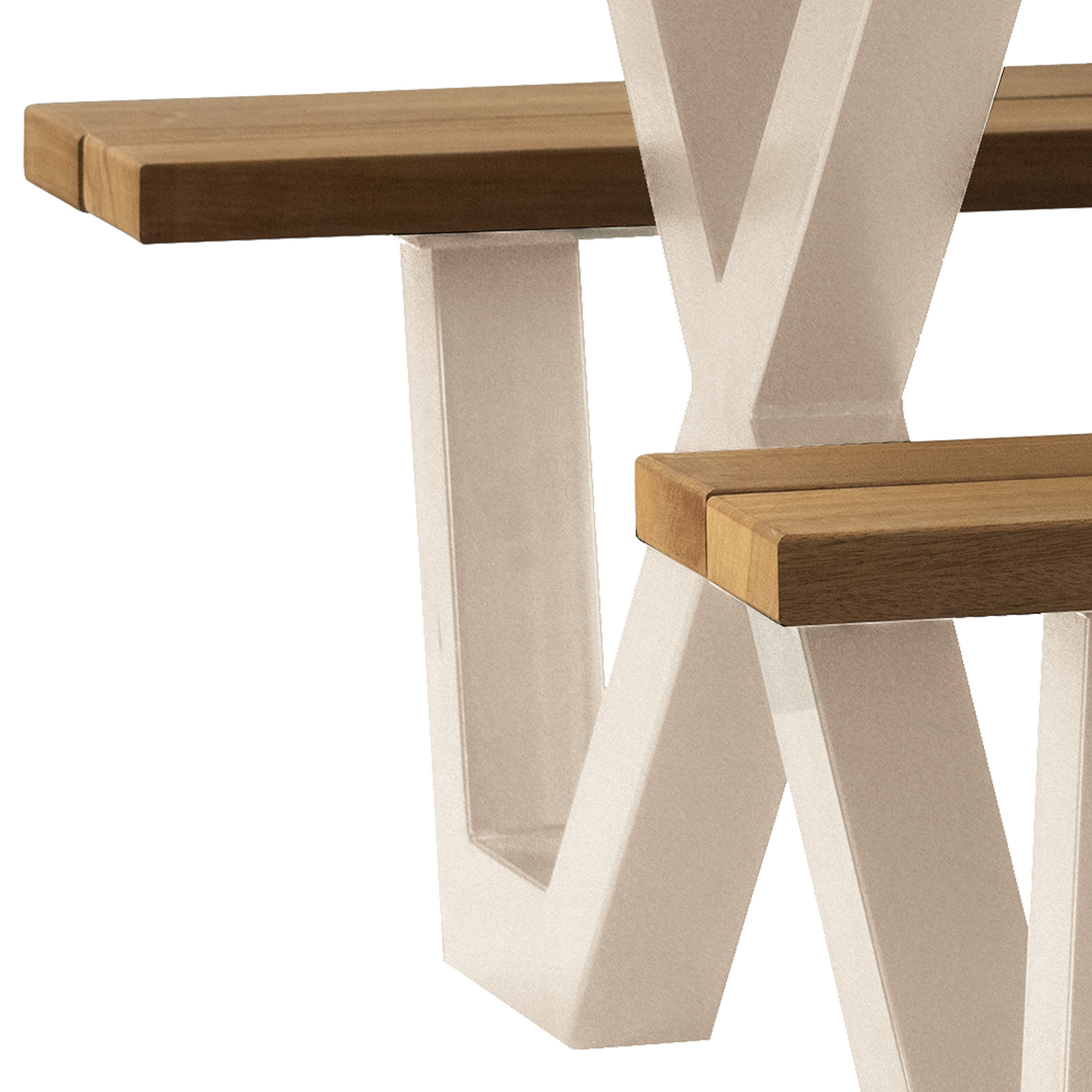 Picknicktafel Tablo 206 x 145cm, kleur Zand - Afbeelding 4