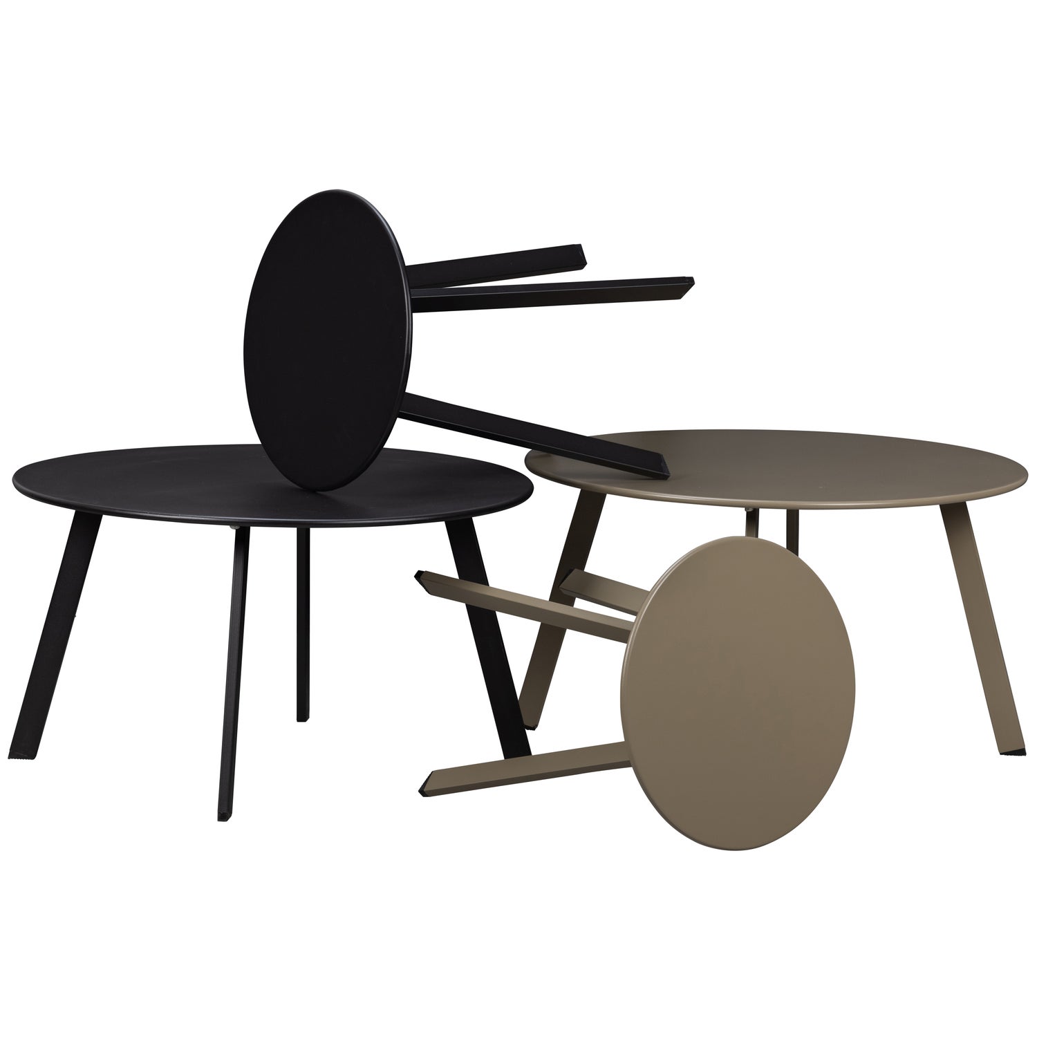 Tuin Bijzettafel Fer Ø70cm - Zwart - Afbeelding 6