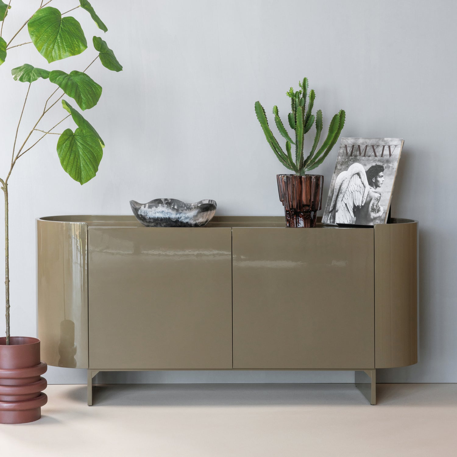 Plantenpot Drava Aluminium - Bruin - Afbeelding 5