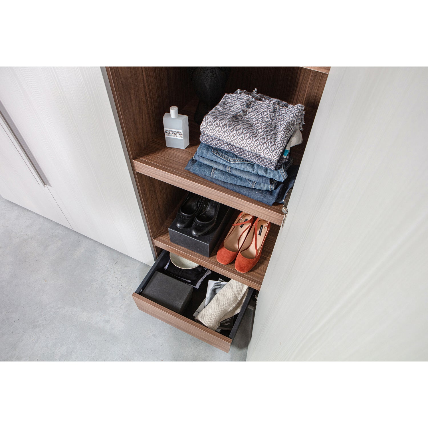 Kledingkast Rens kleur Pebble Grey - 3 deurs - Afbeelding 16