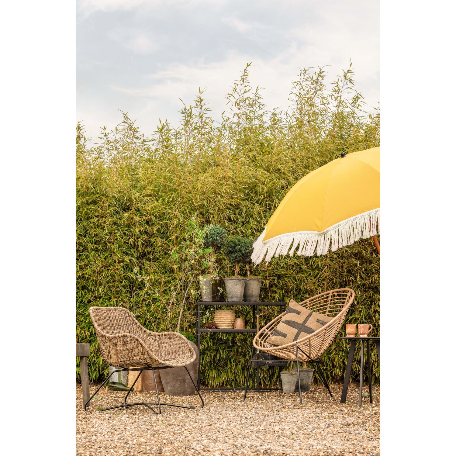 Tuin Bijzettafel Fer Ø40cm - Zwart - Afbeelding 8