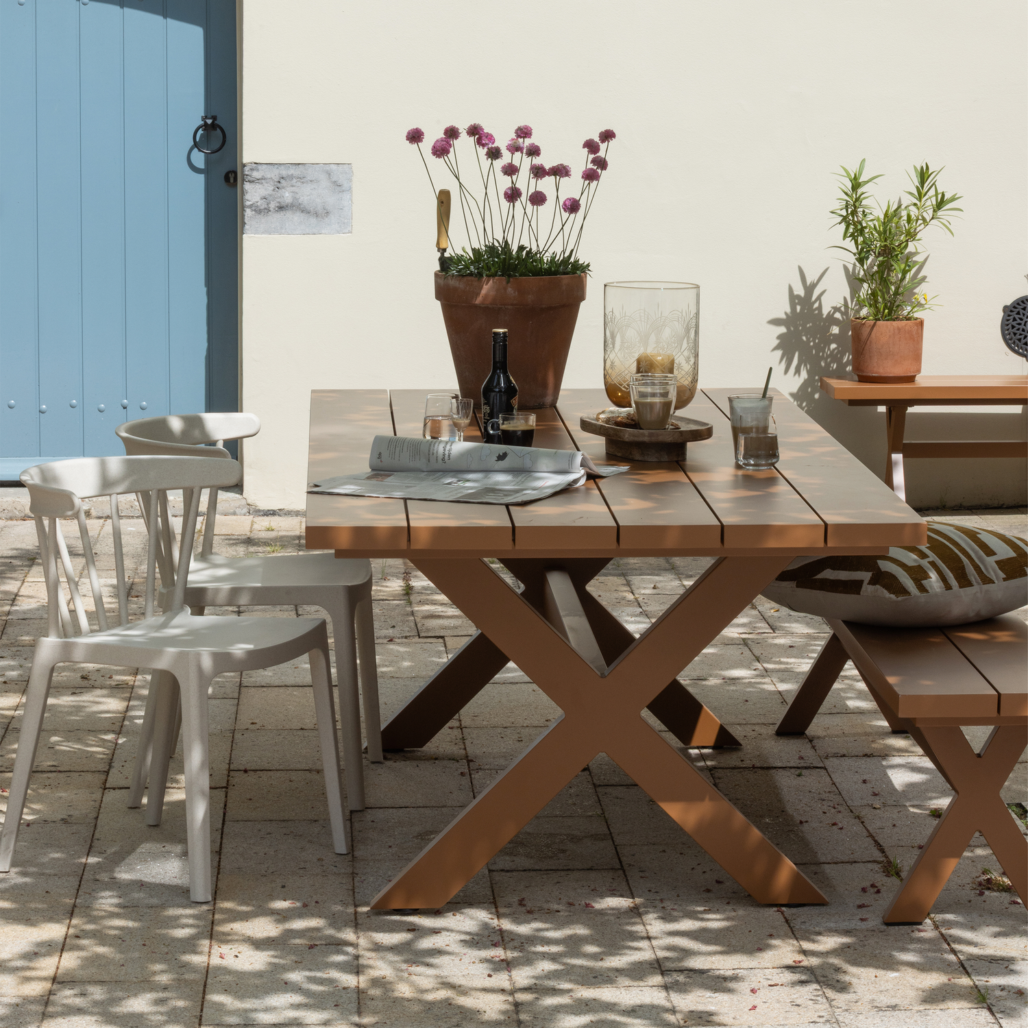 Tuinstoel Bliss Spijlen OFF White - Melange - Afbeelding 17