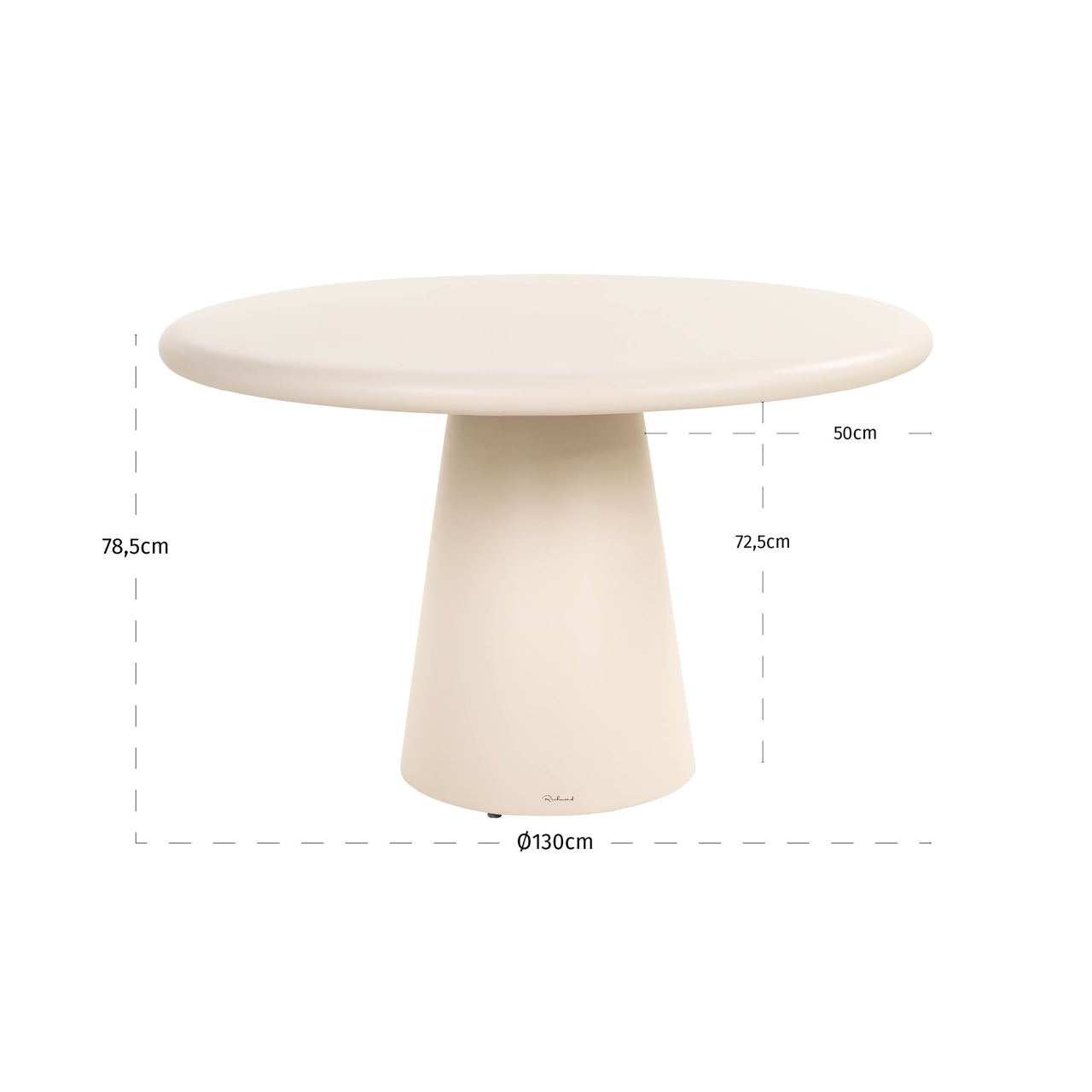 Outdoor Ronde eettafel Urban Bloom - 130 cm - Afbeelding 8