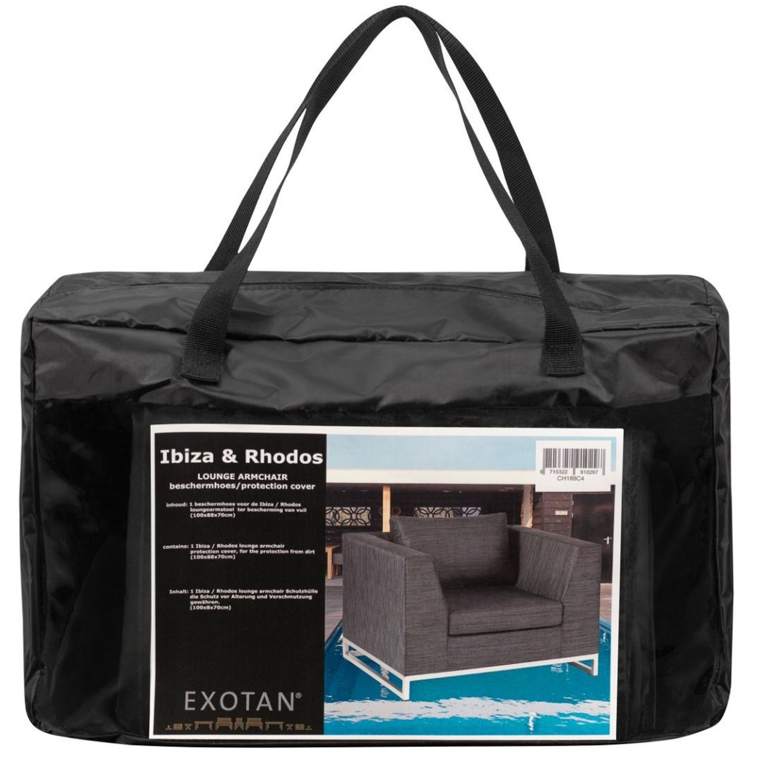 Fauteuil Beschermhoes Tuin 90x100x66 cm - Afbeelding 2