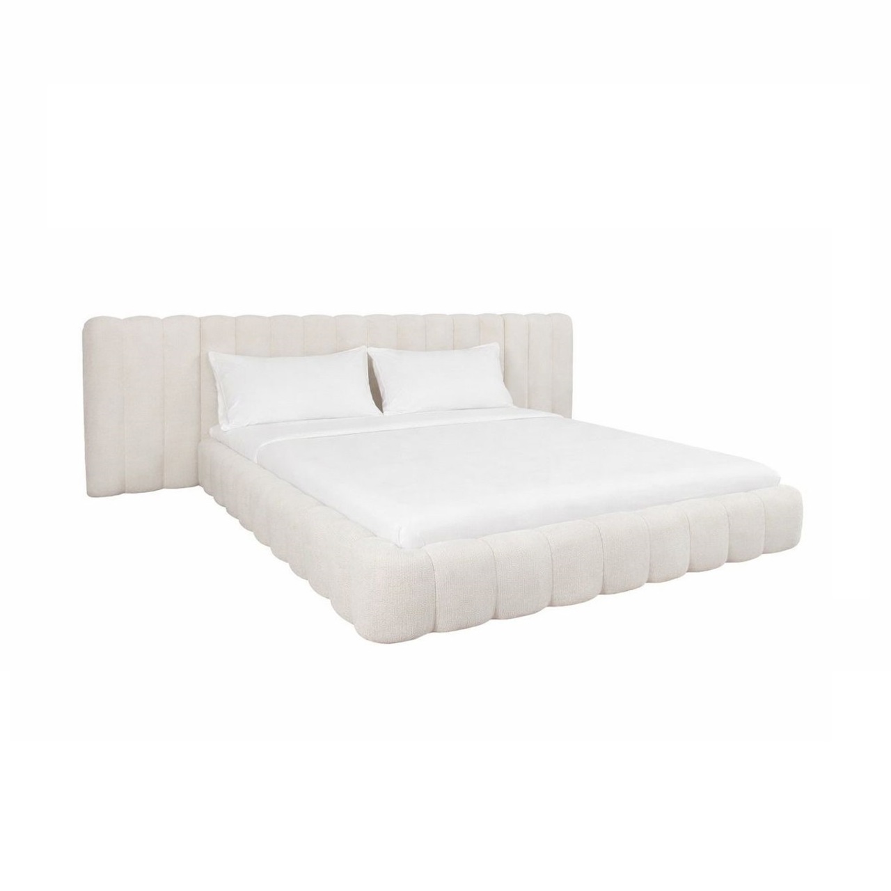 Bed Cupidon Met uitklapbare bedbodem 180 x 210cm Crème - Afbeelding 9