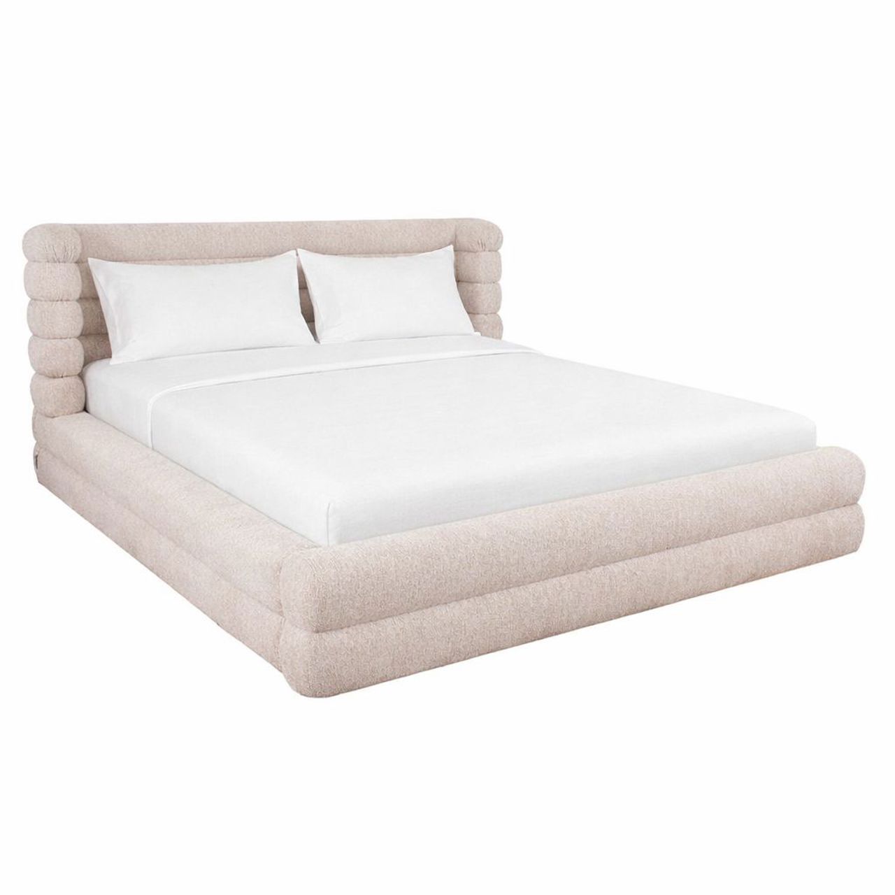 Bed Obidis Met uitklapbare bedbodem 180 x 210cm Naturel - Afbeelding 7