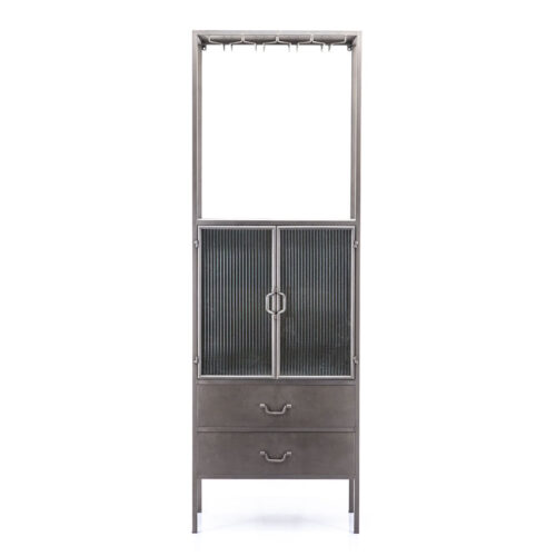 Wijnkast Ventana Metaal en Glas 60 x 179 cm - Afbeelding 3