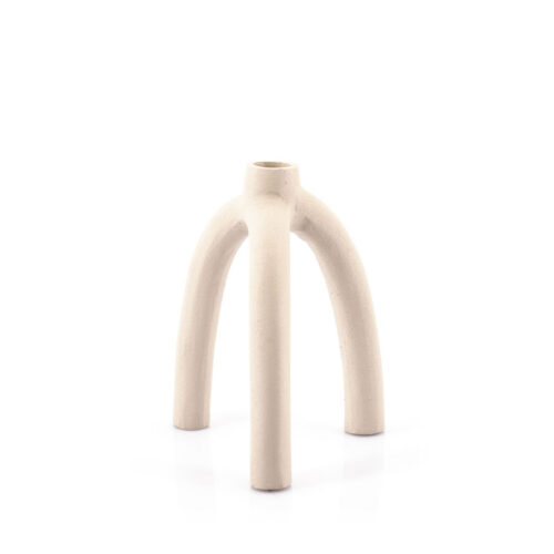 Kaarsenhouder Twig Off white - 16 cm - Afbeelding 4