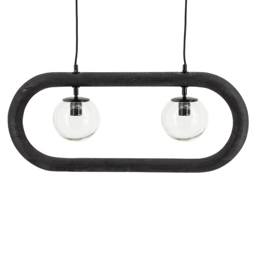 Hanglamp Eris 2 lampen - Zwart - Afbeelding 4