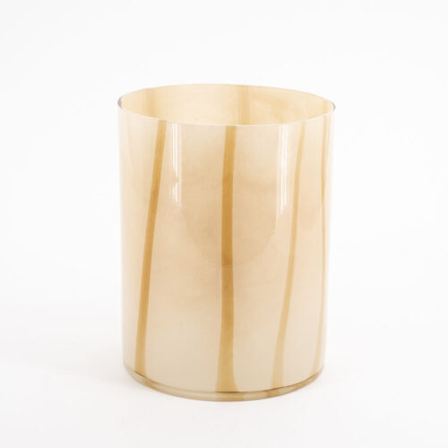 Vaas Hurricane Niala Glas 24 cm - Beige - Afbeelding 4