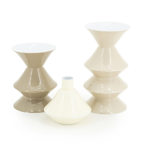 Kaarsenhouder Yack set van 3 stuks - Beige - Afbeelding 5