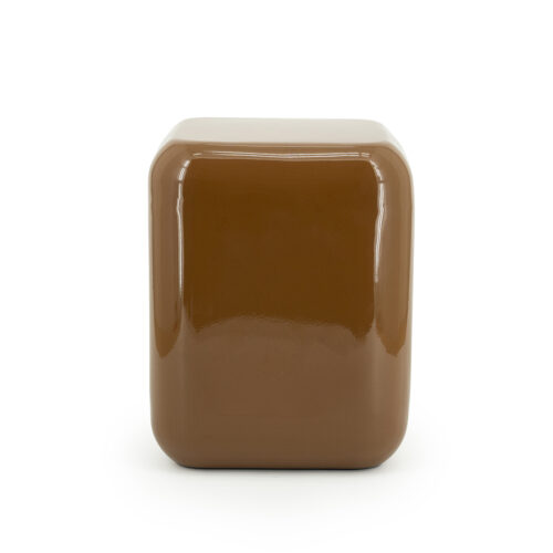 Poef/ Bijzettafel Dixon 34 x 34 cm - Mosterd - Afbeelding 9