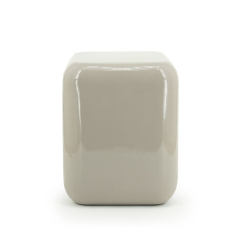 Poef/ Bijzettafel Dixon 34 x 34 cm - Taupe - Afbeelding 3