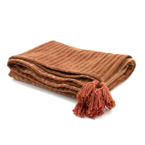 Plaid Sirun 170 x 130 cm - Mosterd - Afbeelding 7