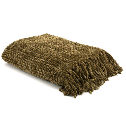 Plaid Hyde Mustard- 170x130cm - Afbeelding 4