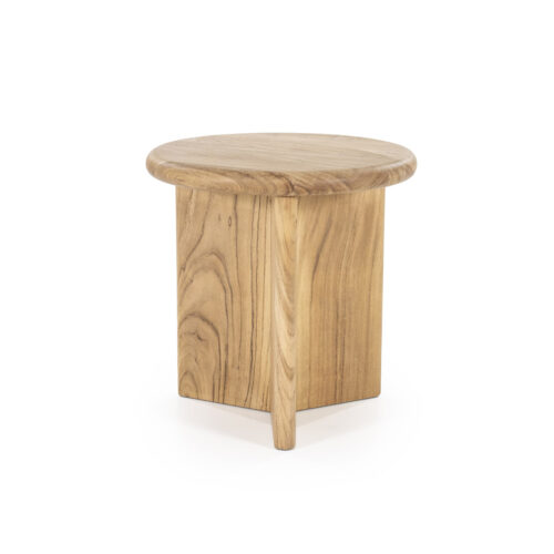 Bijzettafel Leoti Acaciahout - Naturel 45cm - Afbeelding 6