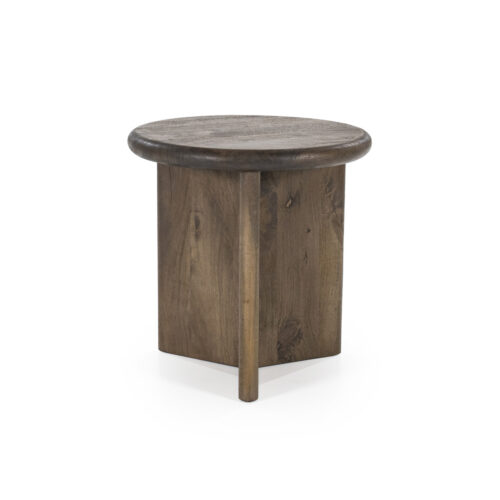 Bijzettafel Leoti Mangohout - Bruin 45cm - Afbeelding 6