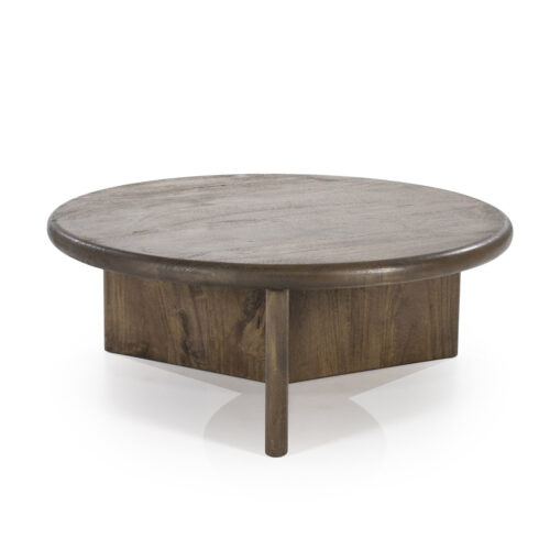 Salontafel Leoti Mangohout - Bruin 80cm - Afbeelding 6