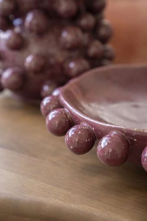 Schaal Viro 35cm - Burgundy - Afbeelding 5