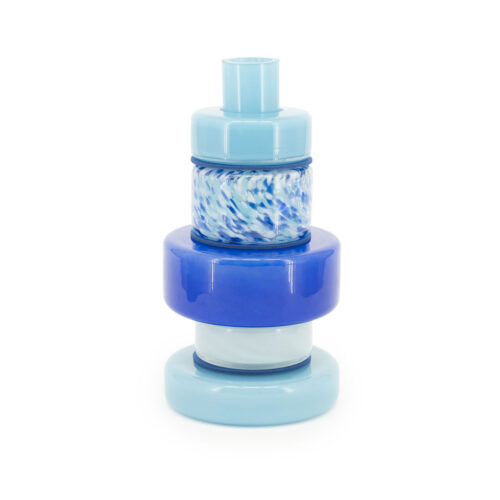 Vaas Golas Mondgeblazen glas - Blauw