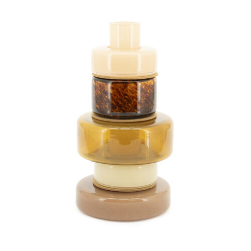 Vaas Golas Mondgeblazen glas - Bruin